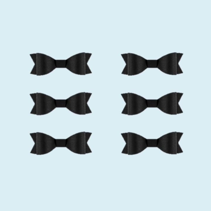 NOEUD DECO NOIR EN PAPIER PETIT
