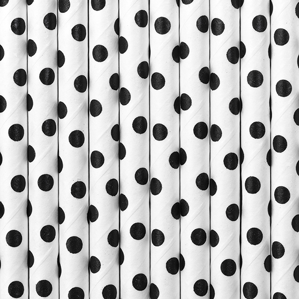 PAILLES BLANCHES PETIT POIS NOIR