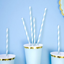 PAILLES RAYURES BLEU PASTEL