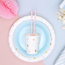 PAILLES RAYURES ROSE PASTEL