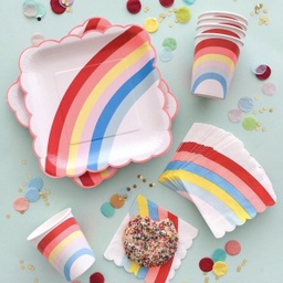 PETITES SERVIETTES ARC-EN-CIEL NEON