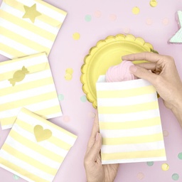 POCHETTE SURPRISE RAYURE JAUNE