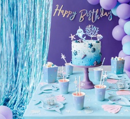 RIDEAU FÊTE BLEU CLAIR