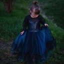 ROBE ET BANDEAU LUNA "LA SORCIÈRE DE MINUIT" 5-6ANS