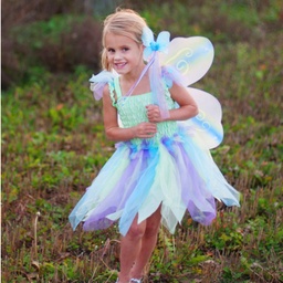 ROBE PAPILLON AVEC AILES ET BAGUETTE 4-6ans