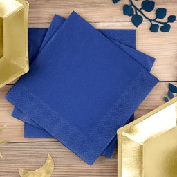 SERVIETTES BLEU MARINE