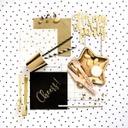 SERVIETTES ETOILE GOLD