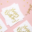 SERVIETTES HAPPY BIRTHDAY
