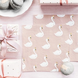 SERVIETTES LOVELY SWAN