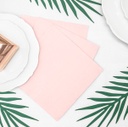 SERVIETTES ROSE POUDRE