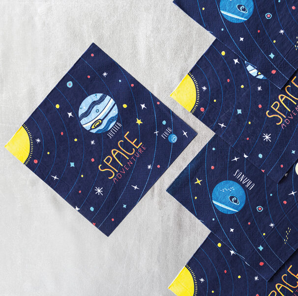 SERVIETTES SPACE PARTY
