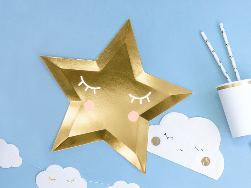 ASSIETTES LITTLE STAR OR