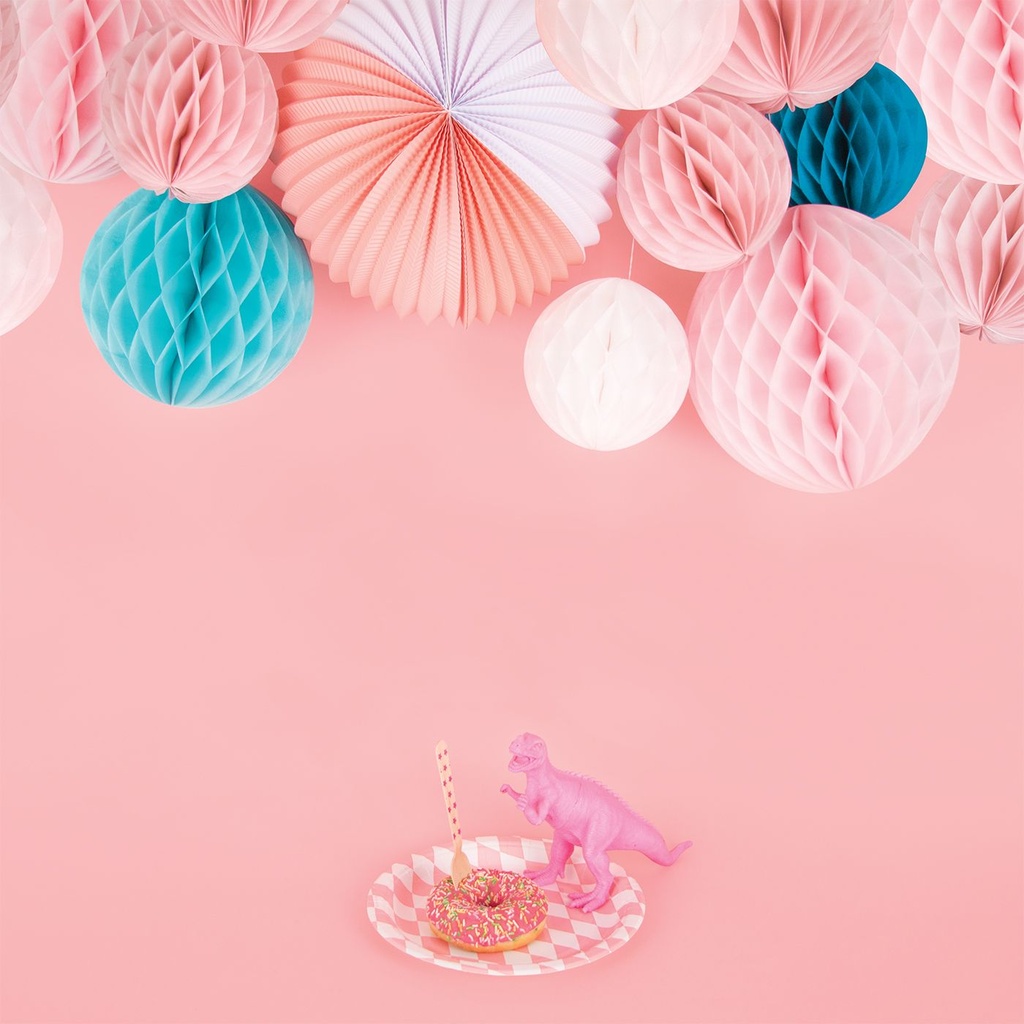 ASSIETTES LOSANGES ROSES