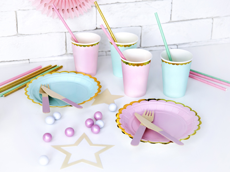 ASSIETTES MINT PASTEL