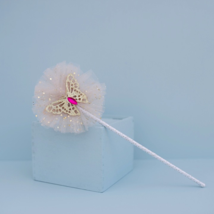 BAGUETTE DE PAPILLON OR CREME