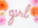 BALLON "GIRL" OR ROSE