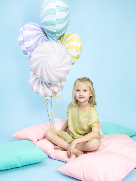 BALLON ALUMINIUM CANDY ROSE PASTEL