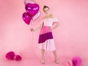BALLON ALUMINIUM COEUR FUSCHIA 45CM
