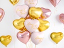 BALLON ALUMINIUM COEUR OR 45CM