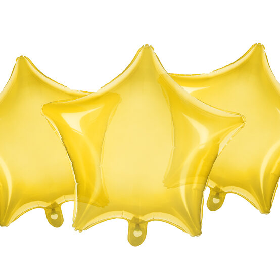 BALLON ALUMINIUM JAUNE 48CM