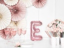 BALLON LETTRE "E" OR ROSE