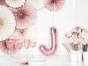 BALLON LETTRE "J" OR ROSE