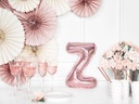 BALLON LETTRE « Z » OR ROSE