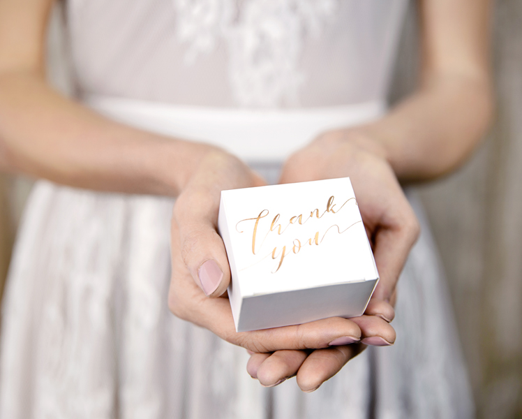BOÎTES BLANCHE "THANK YOU"