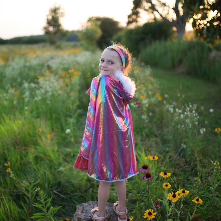 CAPE RAINBOW DE PRINCESSE 4-7ANS