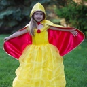 CAPE REVERSIBLE BLANCHE NEIGE/BELLE 5-6 ANS
