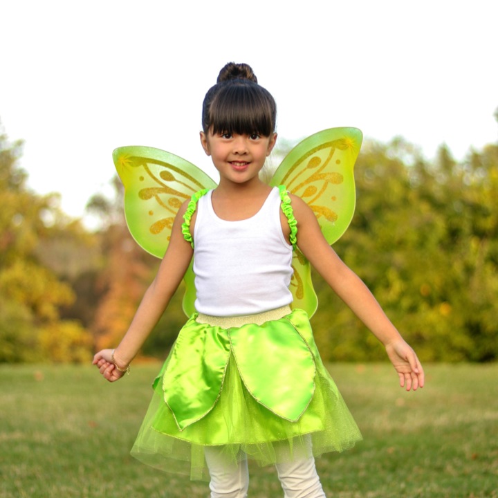 ENSEMBLE JUPE ET AILES FÉE CLOCHETTE 4-6ans