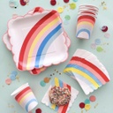 GOBELETS ARC-EN-CIEL NEON