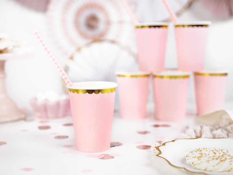 GOBELETS ROSE PASTEL