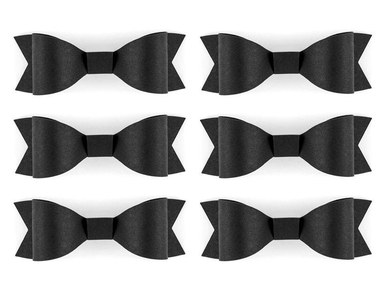 NOEUD DECO NOIR EN PAPIER GRAND