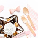 NOEUD DECO ROSE EN PAPIER PETIT