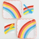 PETITES SERVIETTES ARC-EN-CIEL NEON