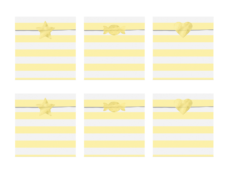 POCHETTE SURPRISE RAYURE JAUNE