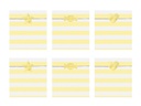 POCHETTE SURPRISE RAYURE JAUNE