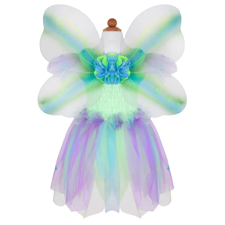 ROBE PAPILLON AVEC AILES ET BAGUETTE 4-6ans