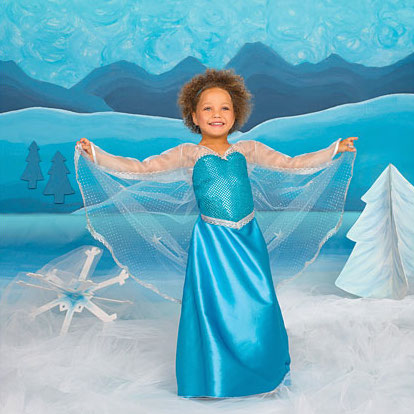 ROBE REINE DES NEIGES 5-6ANS