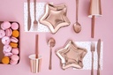 SERVIETTES BLANCHE PASTEL POIS OR ROSE