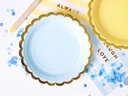 ASSIETTES BLEU PASTEL