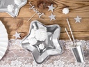 ASSIETTES ETOILE ARGENTÉ 18cm