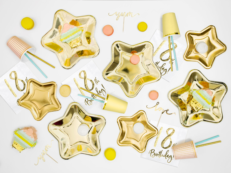 ASSIETTES ETOILE GOLD 23cm