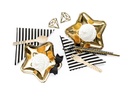 ASSIETTES ETOILE OR 18cm
