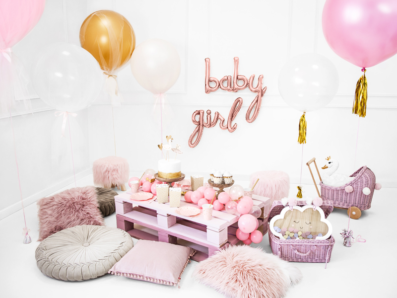BALLON « BABY » OR ROSE
