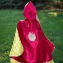 CAPE REVERSIBLE BLANCHE NEIGE/BELLE 5-6 ANS
