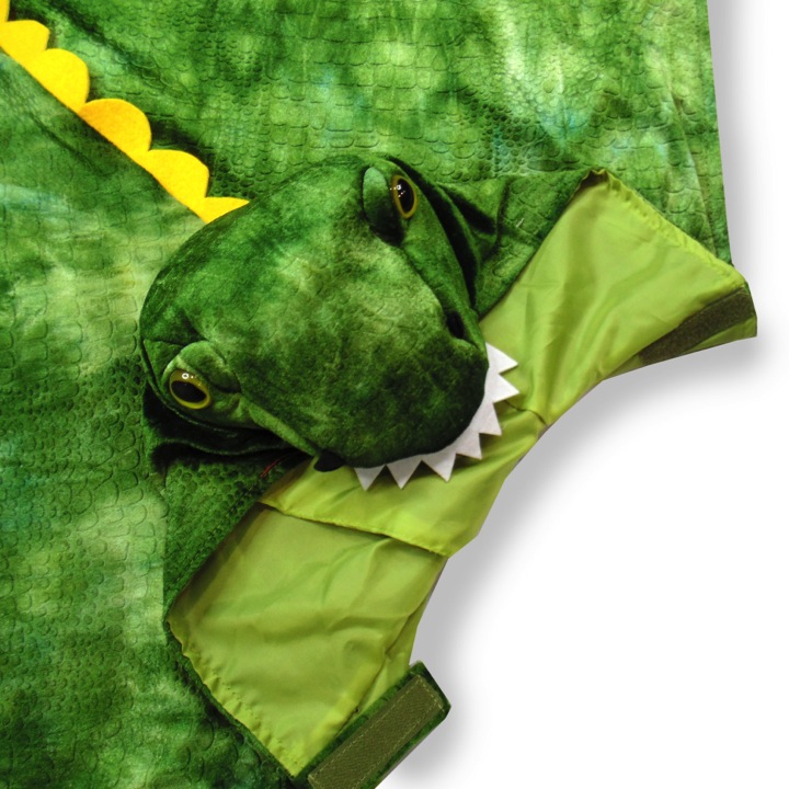 CAPE À CAPUCHE T-REX 4-6ANS