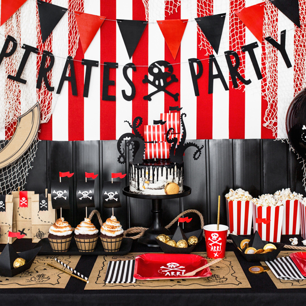 GOBELETS PIRATES ROUGE