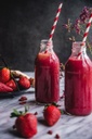 PAILLES RAYURES ROUGE